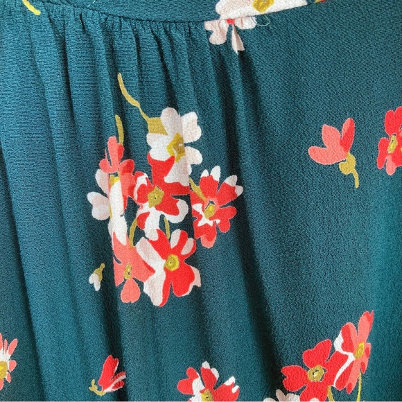 Madewell Rhyme Top in Spruce Blooms Size Large - Picture 7 of 11